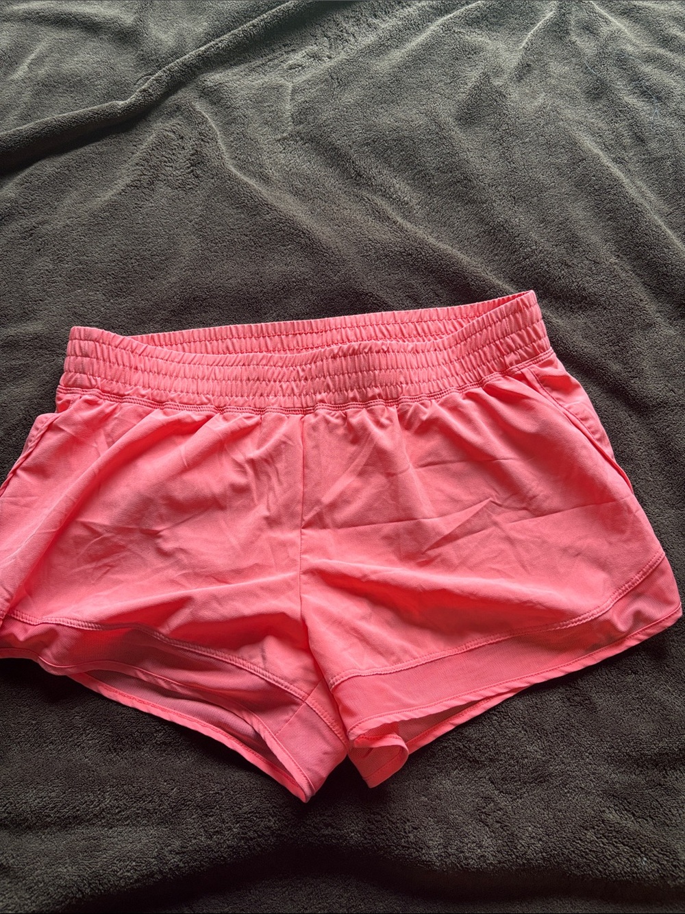 Joe Fresh Coral Pink Elastic-Waist Athletic Shorts